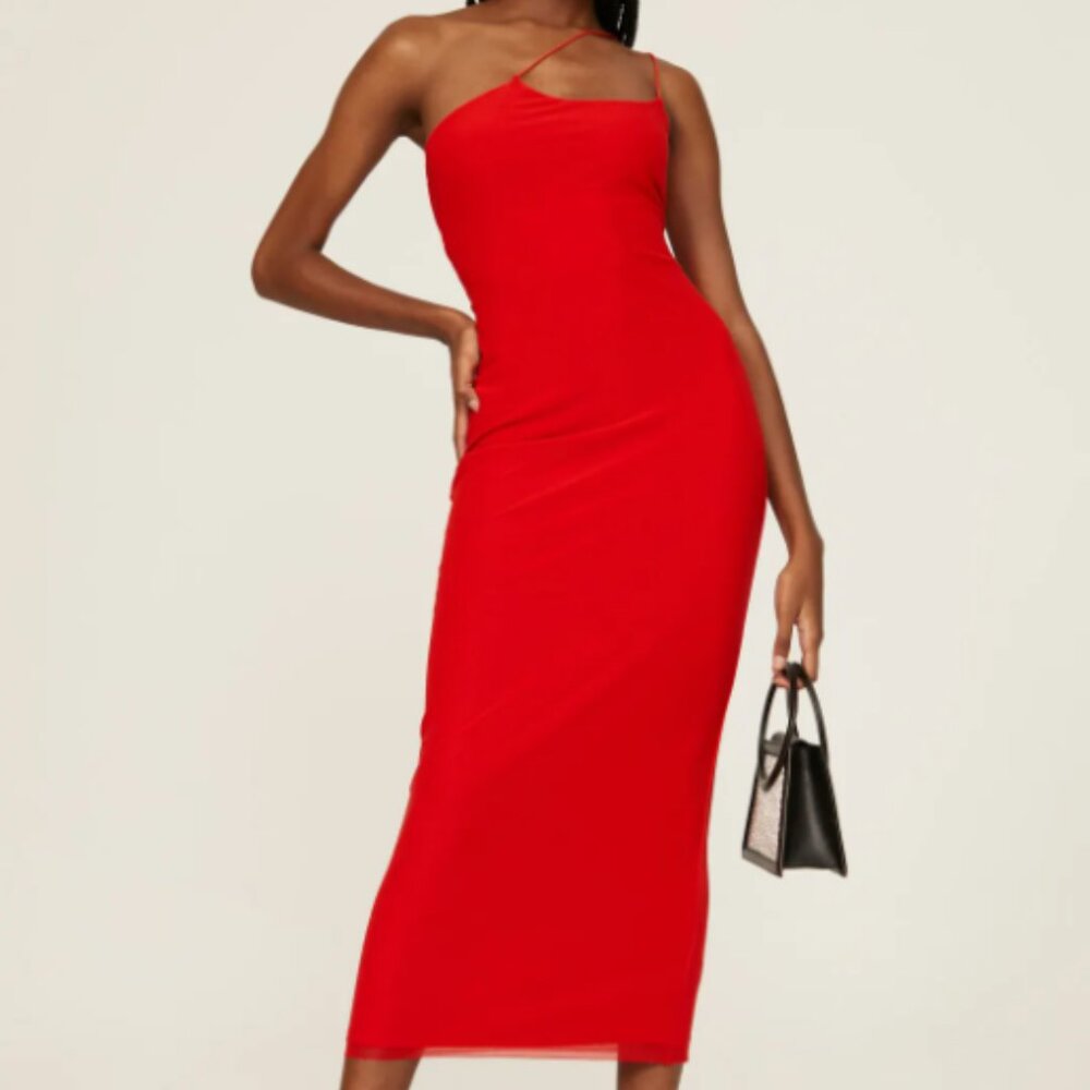 S Analena Mesh Midi Dress